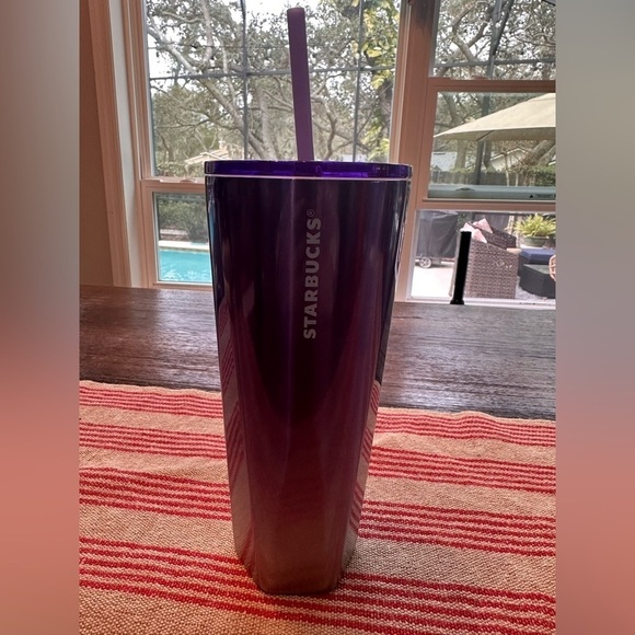 ⭐️Starbucks⭐️ 24 oz Gorgous Ombré Purple Cold Cup Tumbler NWT - Picture 4 of 6